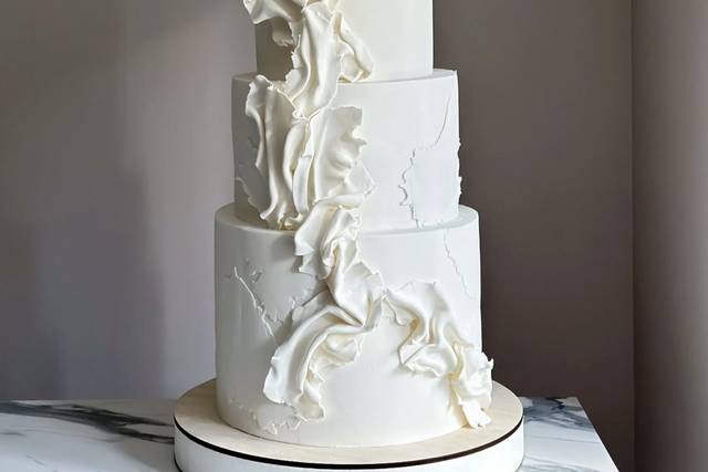 Un pastel de bodas