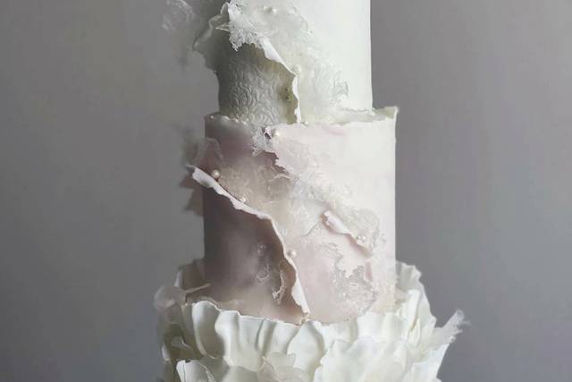 Un pastel de bodas