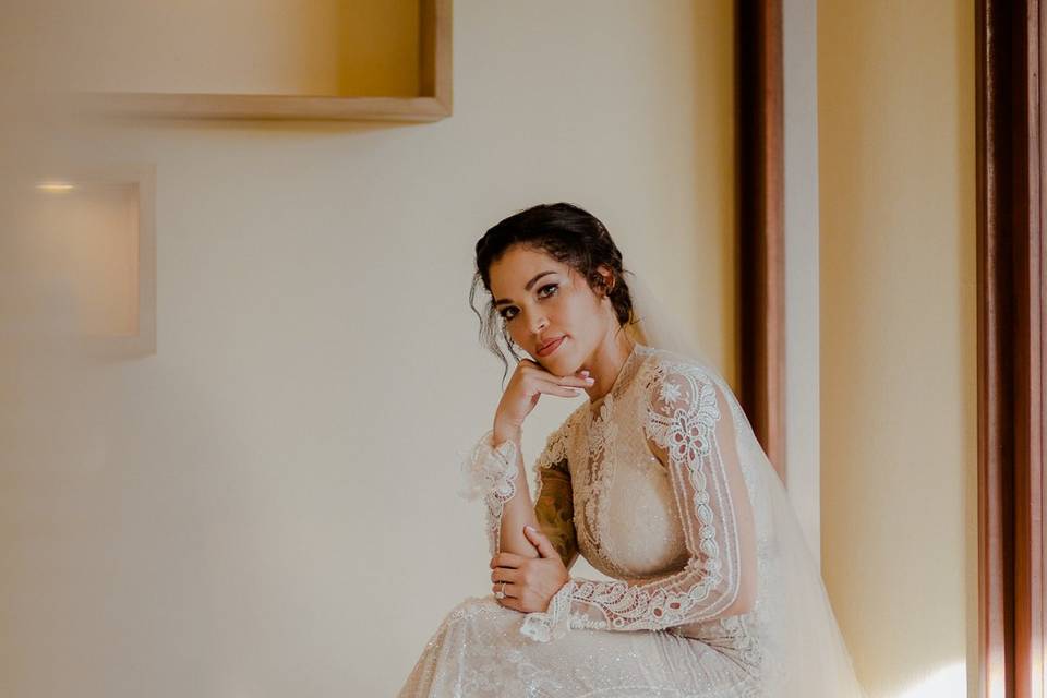 Preparación de los novios