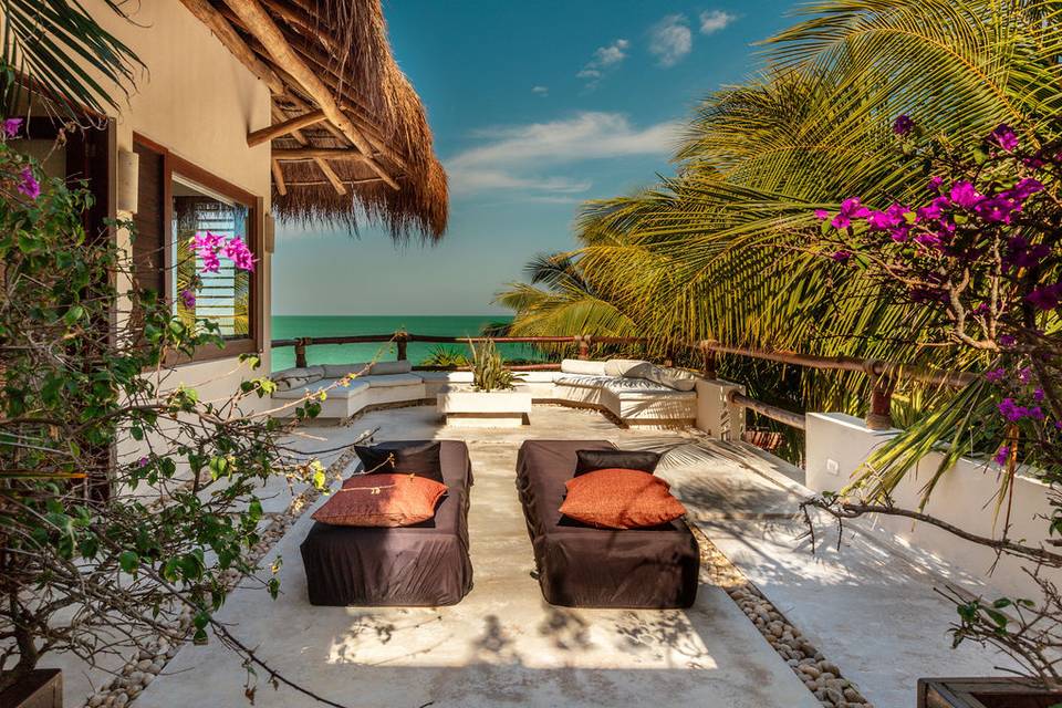 Terraza vista al mar
