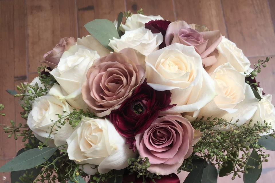 Bouquet rosas inglesas