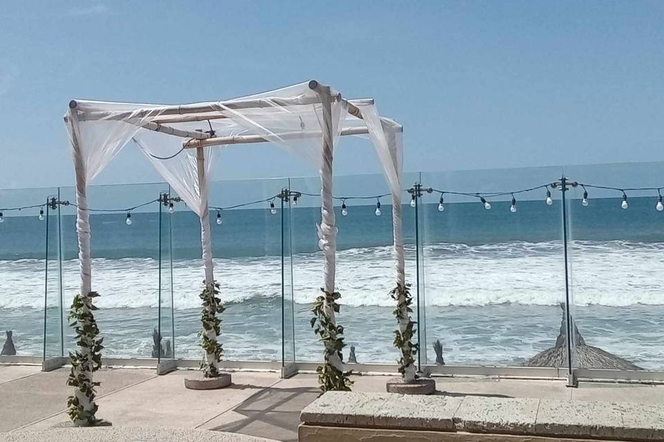 Boda en terraza