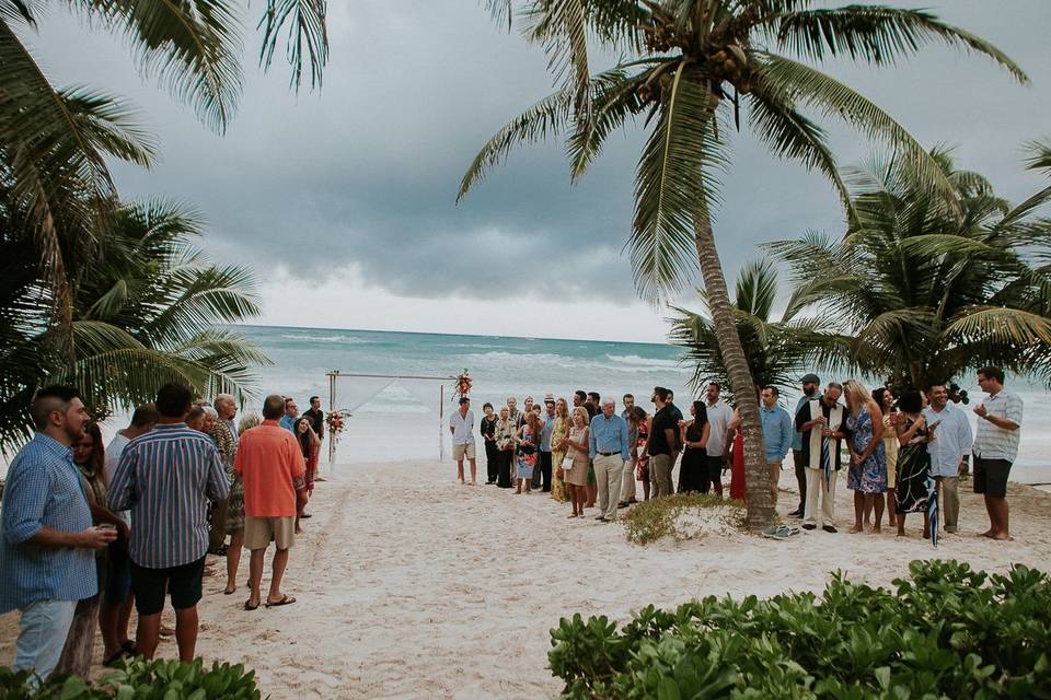 Boda en la playa