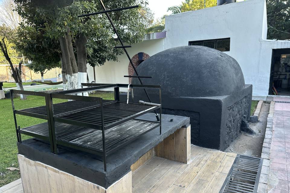Parias y horno de lena