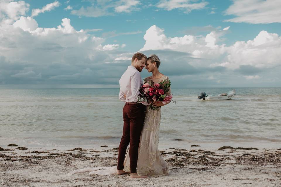 Cobertura de bodas en playa