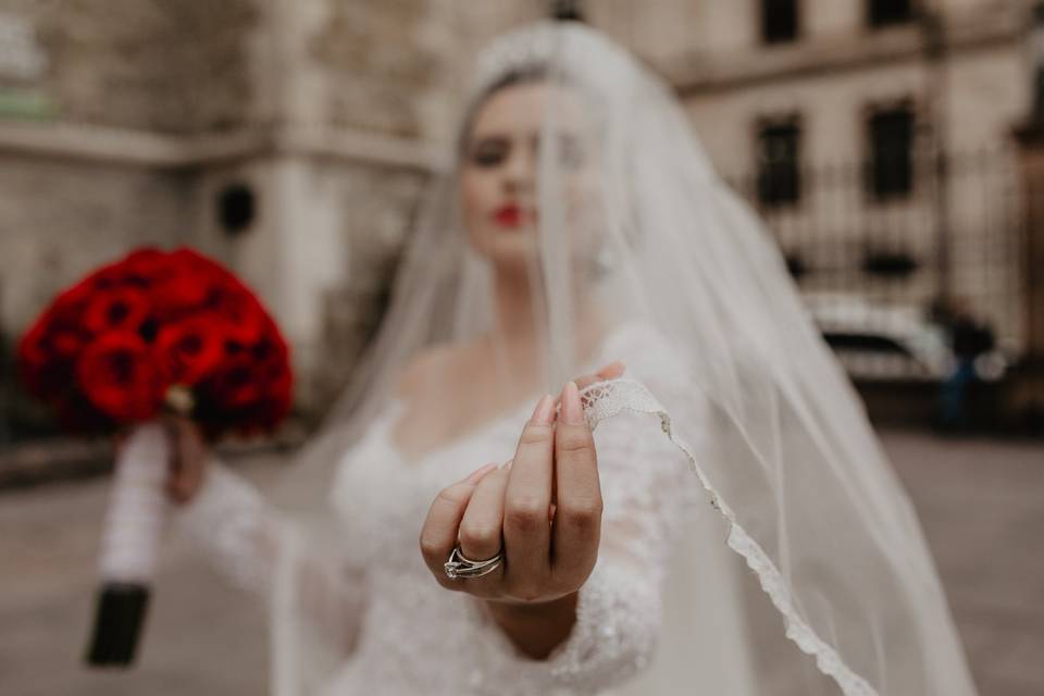 Novia en iglesia