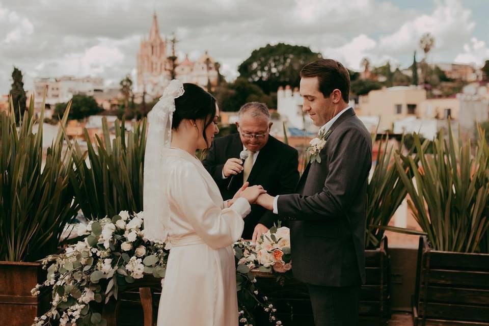 Ceremonia civil rooftop mara