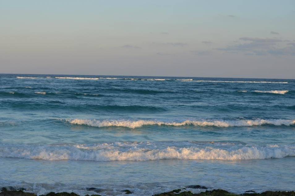 Playa al atardecer