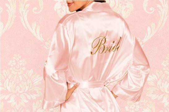 Bata novia satén rosa, corta