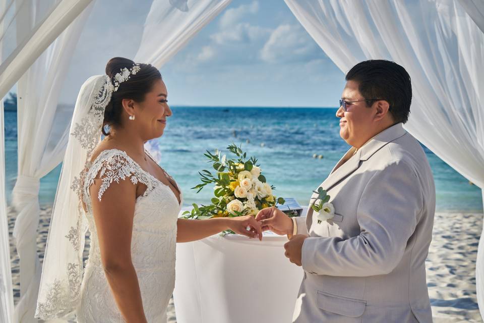 Boda en la playa
