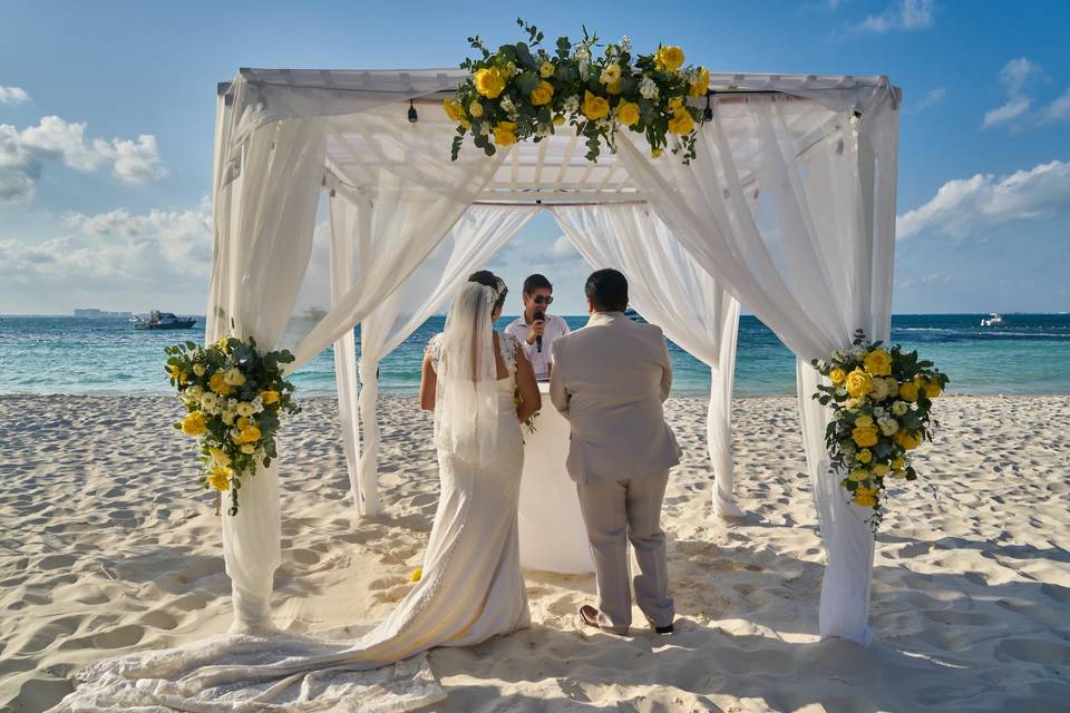 Boda en la playa