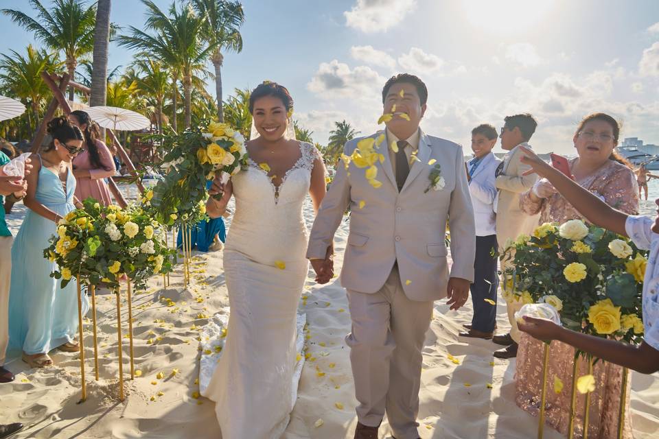 Boda en la playa