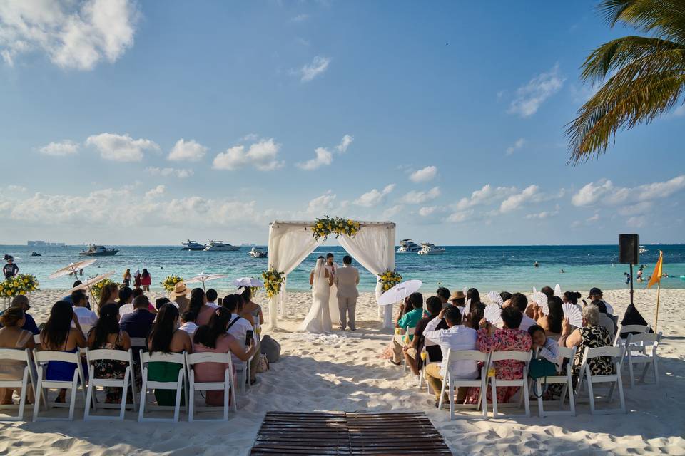 Boda en la playa