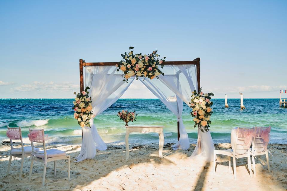 Boda en la playa