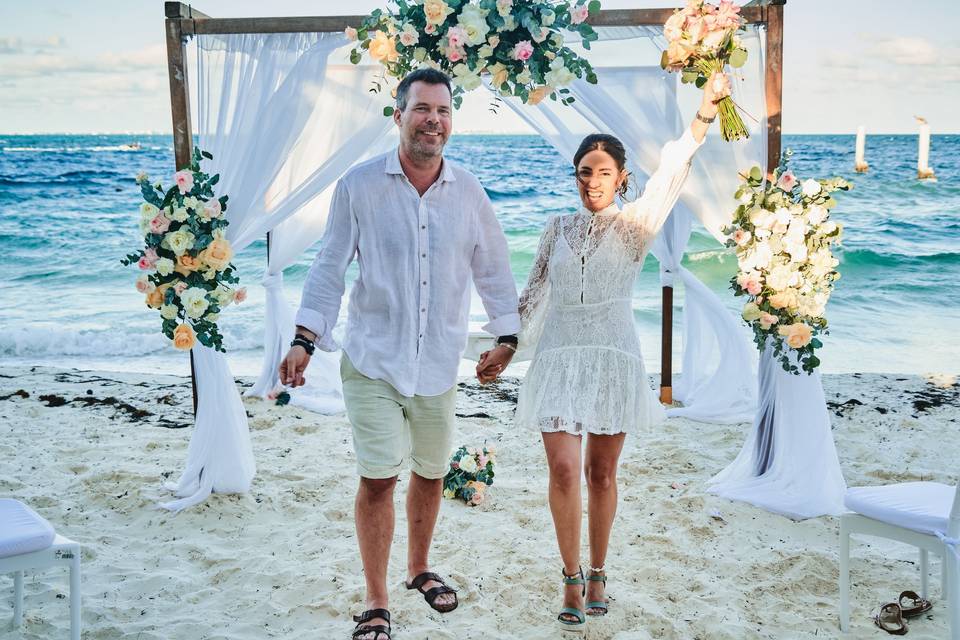 Boda en la playa