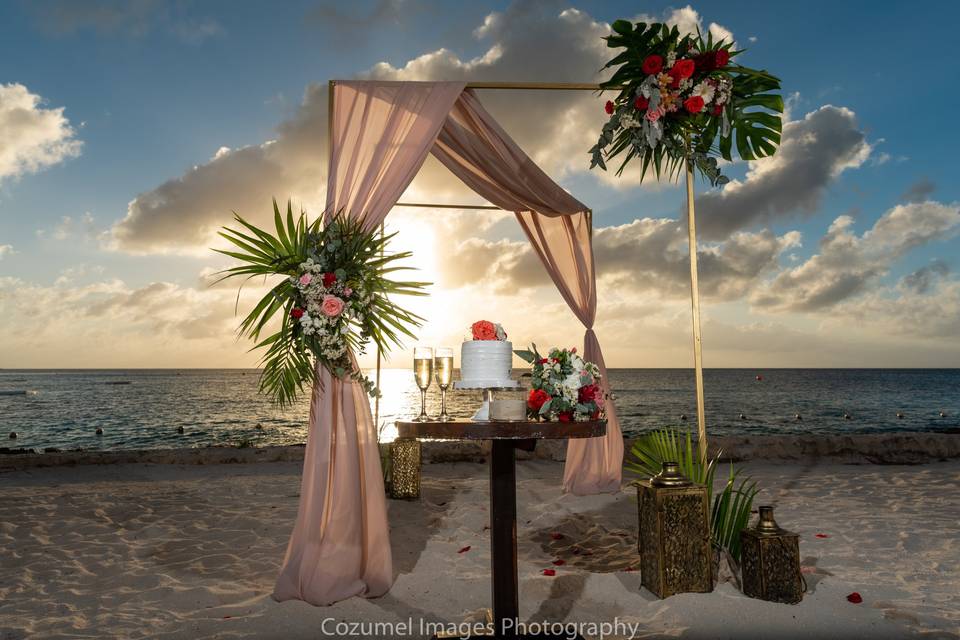 Boda frente al mar