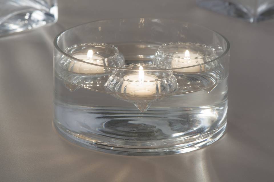 Cristal Flotante para velas