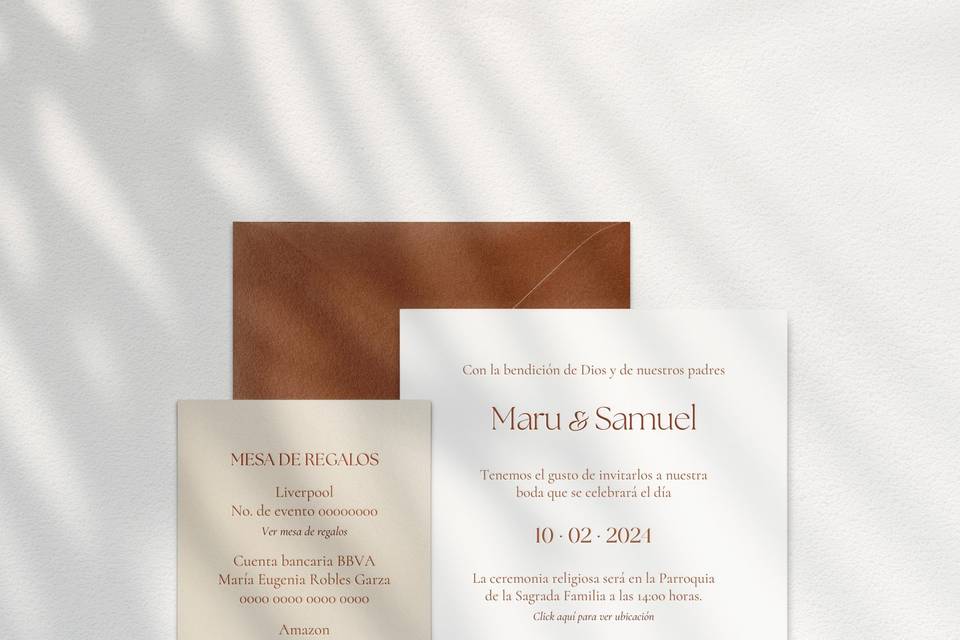 Invitación café con crema