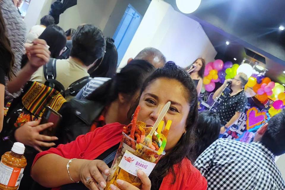 Barra de dulces y nacks