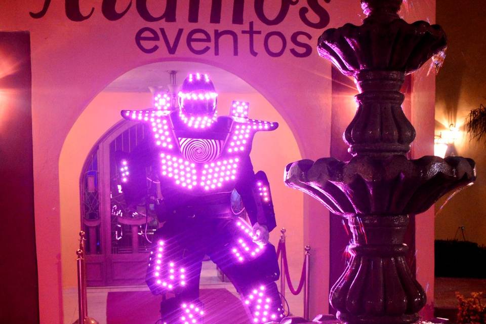 Show robot led