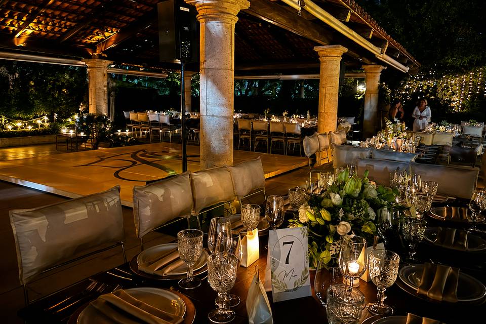 Patio de noche
