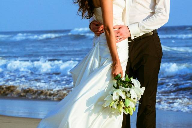 Pareja en la playa