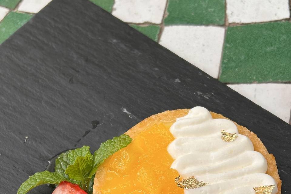 Tarta de mango al mezcal