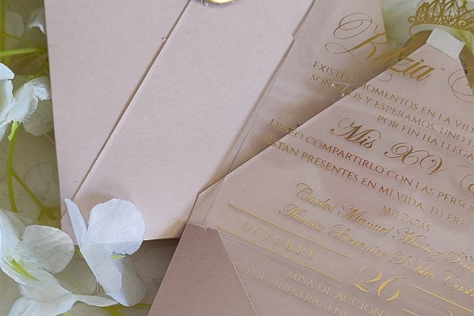 Acrílico con foil