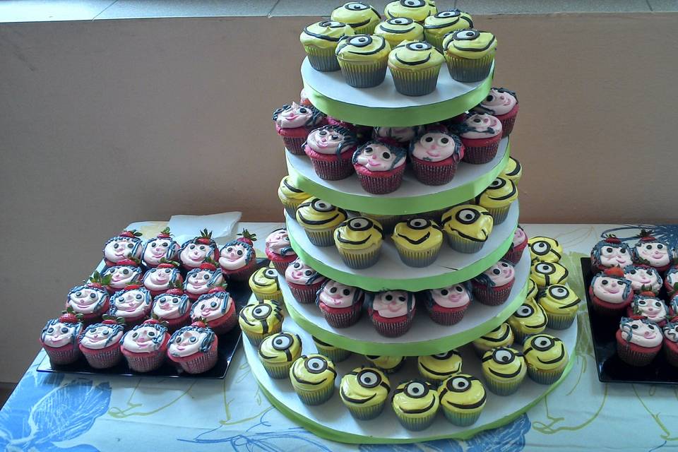 Mesa de cupcakes