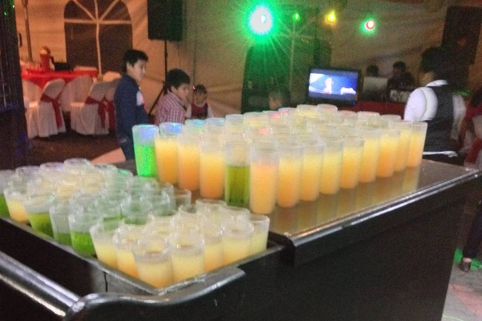 Menú de shots