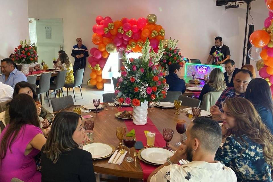 Mesas y decoración
