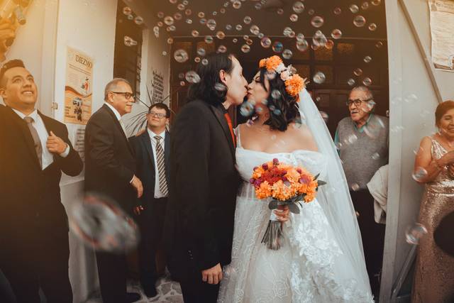 Salida de la iglesia