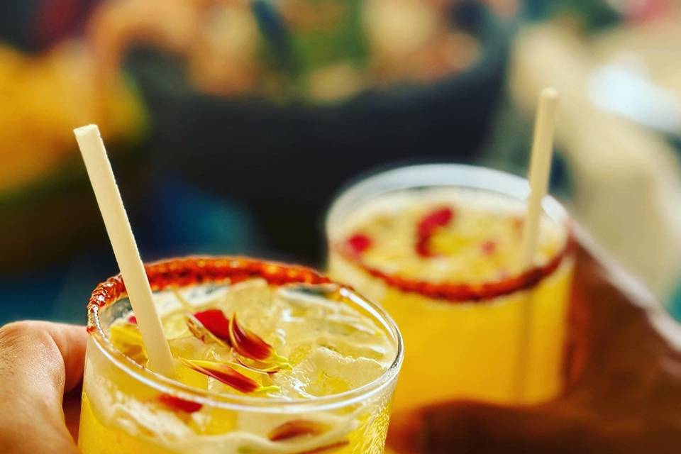 Bebidas escarchadas con chile