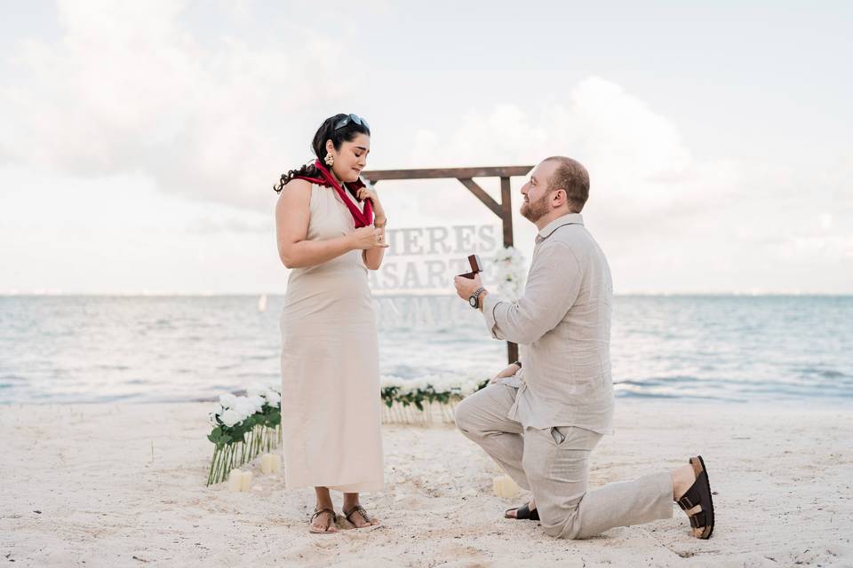 Pedida de mano Cancún