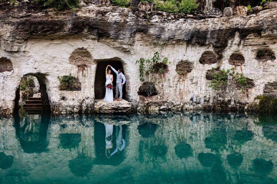 Boda en Xcaret