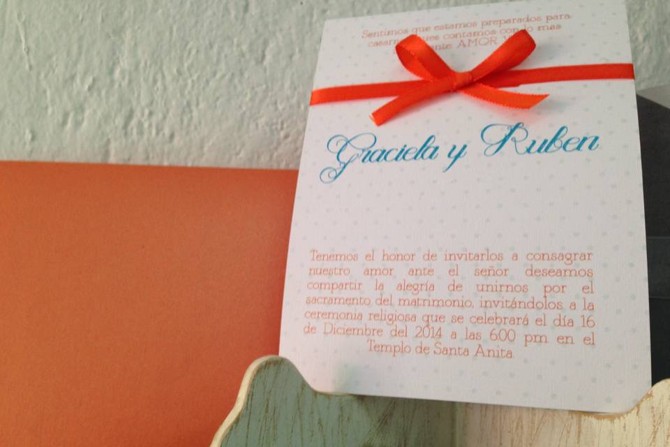 Invitación Orange