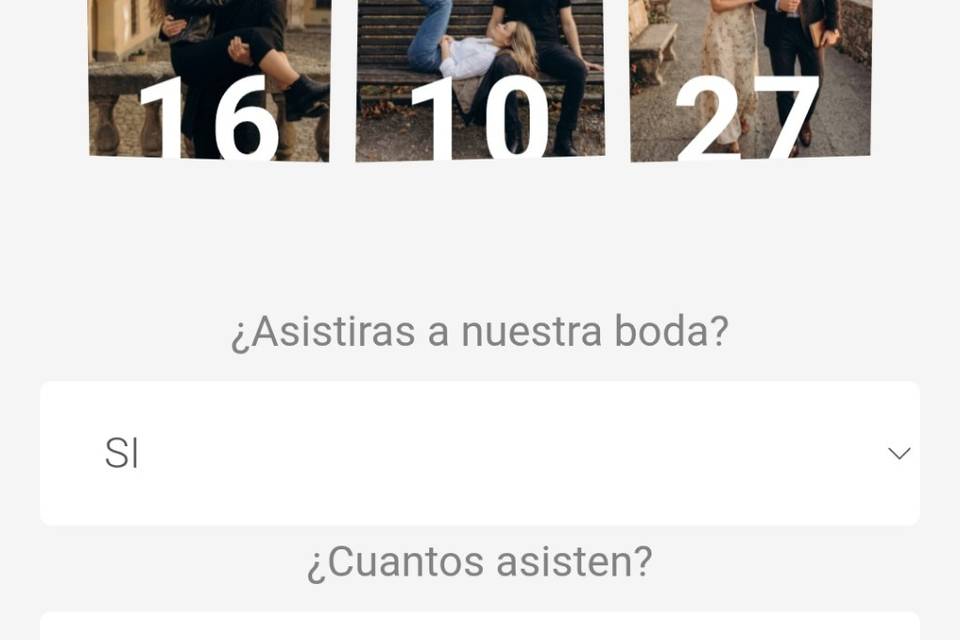 Confirmación asistencia