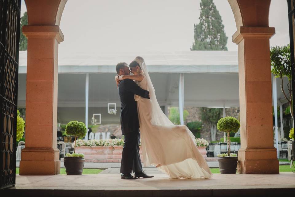 En una hacienda antigua