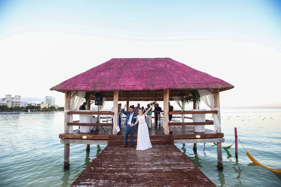 Recién casados en Cancún