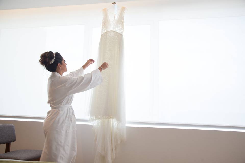 Vestido de novia en Cancún