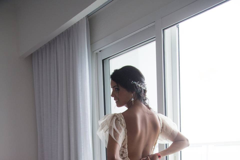 Vestido de novia en Cancun Riu