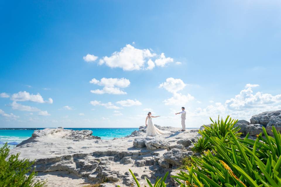 Wedding Pictures Cancún by Art & Photo