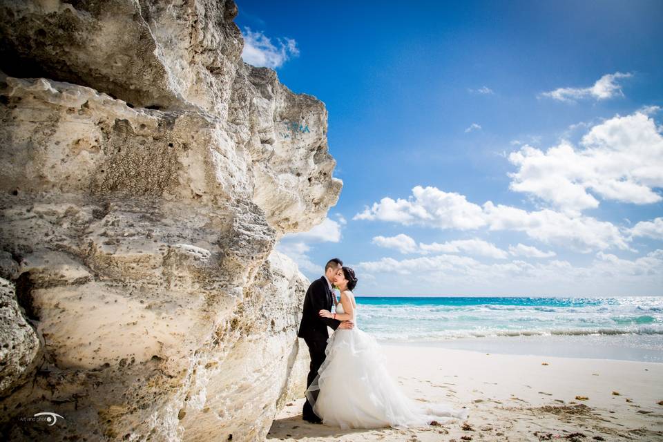 Wedding Pictures Cancún by Art & Photo