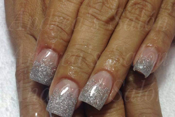 Uñas acrilicas glitter