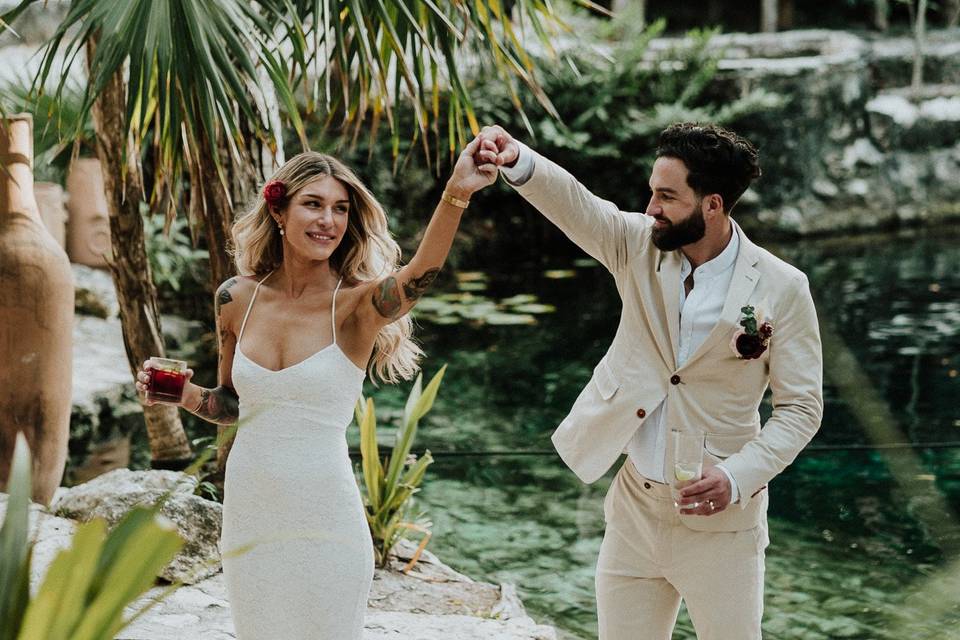Tulum bride make up and hair