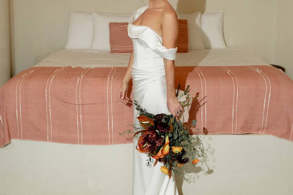 Tulum bride make up and hair