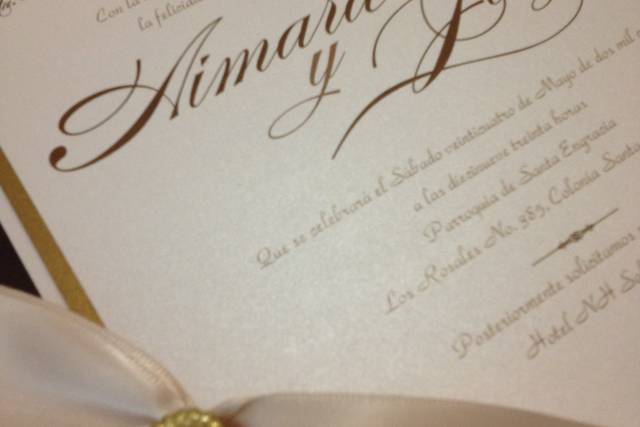 Invitacion de Boda con liston