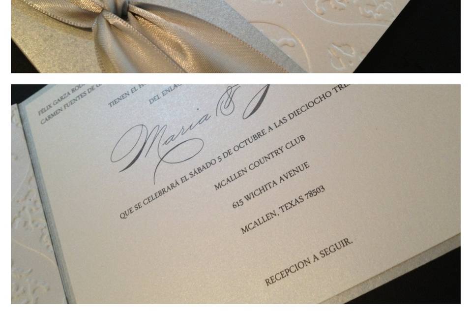 Invitación de boda elegante