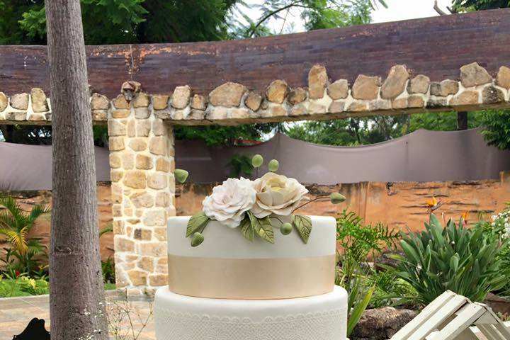 Pastel para Boda De Fondant