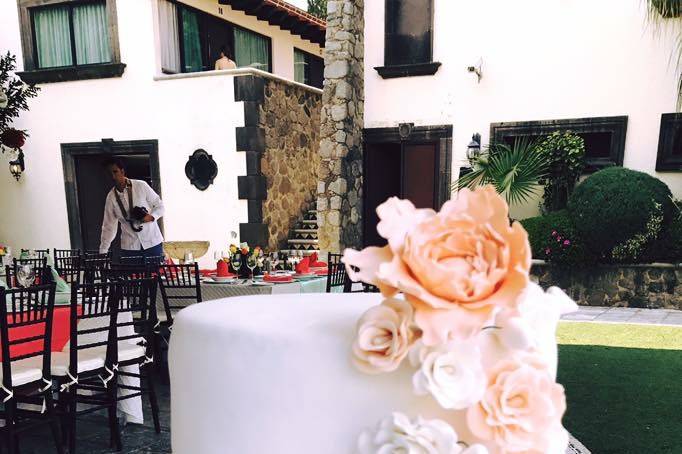 Pastel para Boda De Fondant